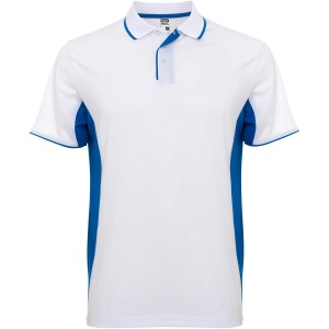 Montmelo rvid ujj uniszex sportpl, white, royal blue (T-shirt, pl, kevertszlas, mszlas)